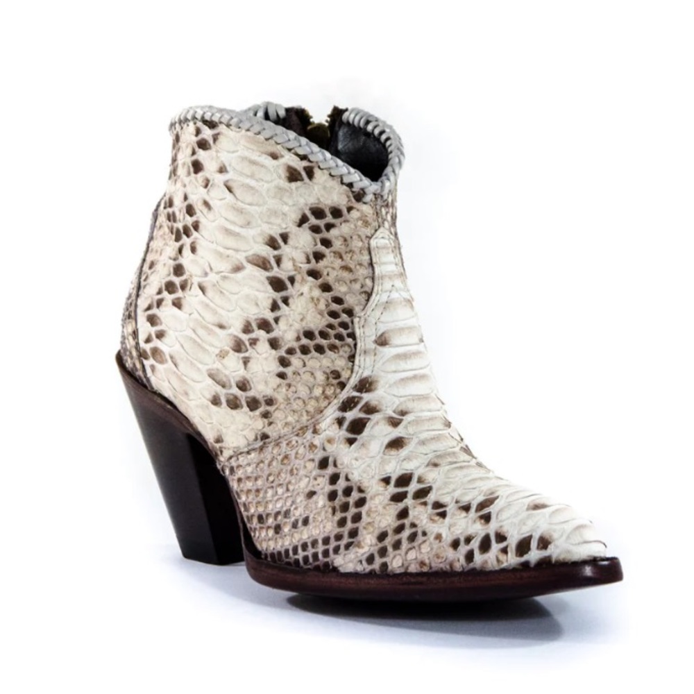 Allens Python Ankle Boots/ Azulado Kyra Almond Toe Boots